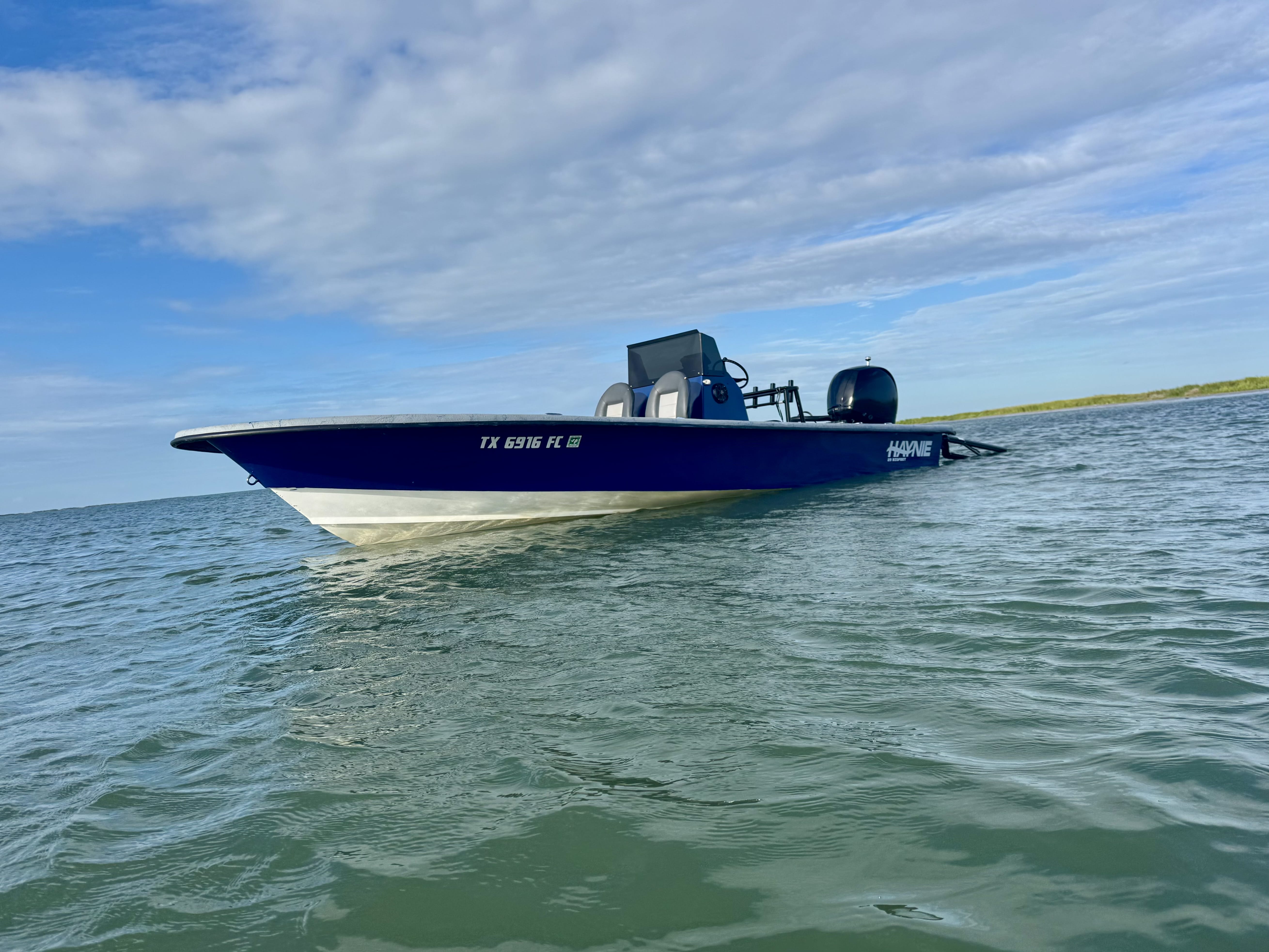 Blue Hayne - Bow - Bay Fishing Boat